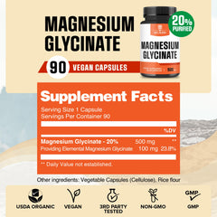 Closeup of Welbuda capsules emphasizing absorption-friendly magnesium glycinate for energy.