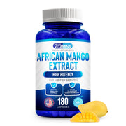We Like Vitamins African Mango Extract 500mg bottle for potential fat metabolism support