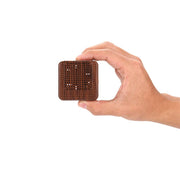 Weljoy wood grain portable diffuser shown in car setup for on-the-go scent diffusion