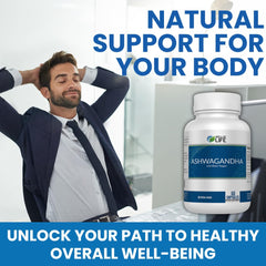 Well of Life Ashwagandha bottle label detail highlighting 650mg dosage for daily resilience.