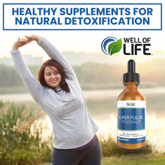 Close-up of Well of Life label with pure ingredients for daily wellness