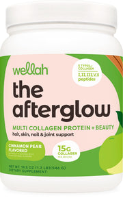 Wellah The Afterglow bottle in Cinnamon Pear for daily hair and skin support