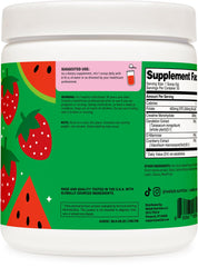 Wellah Creatine for Women powder dissolves smoothly for a refreshing Strawberry Watermelon taste.