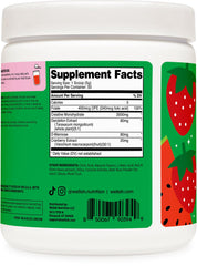 Wellah Creatine for Women serving shows easy mix into water after training.