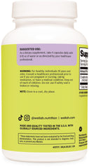 Four capsules per dose demonstrated for simple daily supplementation.