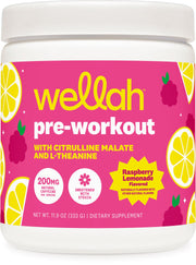 Wellah Get-Going pre-workout bottle with Raspberry Lemonade to boost daily workouts energy