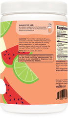 Wellah L-Glutamine mixed in a glass of water to show Watermelon Lime flavor.