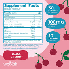 Wellah Perfect Pick-Me-Up glass with cherry drink offers a refreshing pick-me-up during busy afternoons.