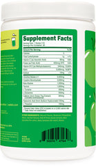 Wellah Green Apple pre-workout powder close-up with scoop for pre-training mix.