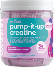 Wellah Pump-It-Up creatine stick in blueberry pomegranate for on-the-go workouts
