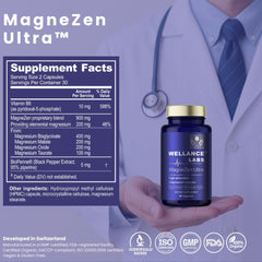 Capsules of MagneZen Ultra arranged for easy daily intake