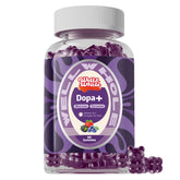 Well&Whole dopamine gummies bottle front showing berry flavor for daily mood support.