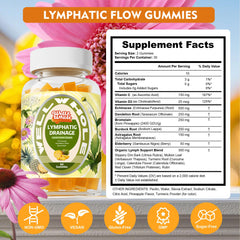 Well&Whole Lymphatic Gummies pineapple flavor close-up suggests tasty daily use.