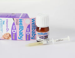 Wellbaby Vitamin D Drops measuring dropper for easy, precise dosing