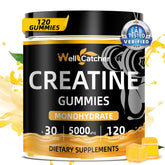 Wellcatcher Creatine Gummies orange flavor bottle ready to boost workout energy