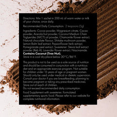 WelleCo Evening Elixir dissolving in warm water creating a soothing bedtime moment.