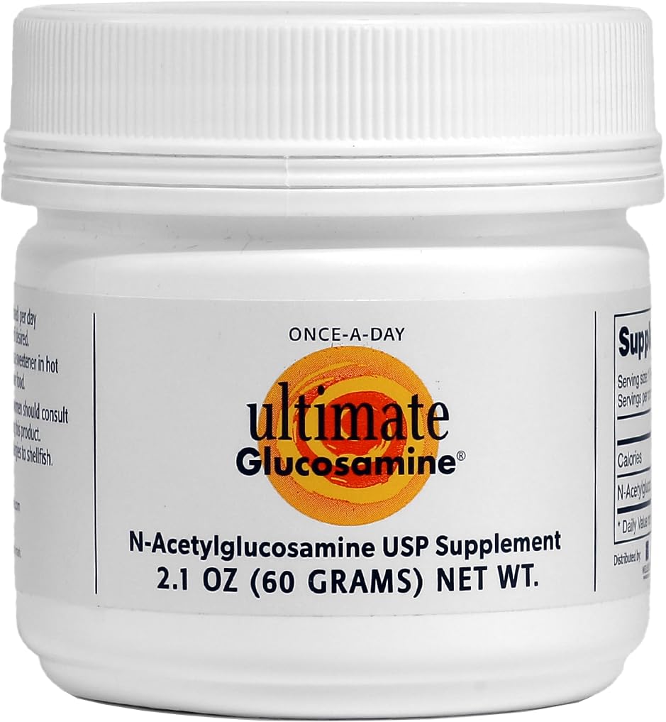 Wellesley Therapeutics Ultimate Glucosamine bottle promotes joint comfort and clean labeling.