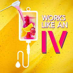 Wellgenix Hydrate48 Raspberry Lemonade in a glass shows refreshing, sugar-free hydration after workouts.