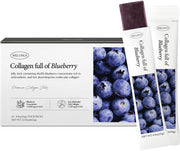 Wellinus Korean collagen jelly blue blueberry stick pack for on the go beauty support