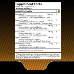 WELLNESS LABSRX Berberine bottle label highlighting ingredients and quality