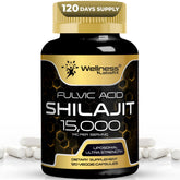 Wellness LabsRx Himalayan Shilajit capsules bottle showing 1500mg potency for daily energy
