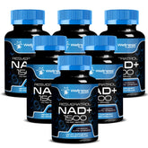 WELLNESS LABSRX Liposomal NAD bottle label highlights a 1500mg dosage for cellular support.