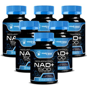 WELLNESS LABSRX Liposomal NAD bottle label highlights a 1500mg dosage for cellular support.