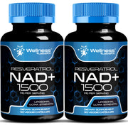 WELLNESS LABSRX liposomal NAD bottle front illustrating premium NAD+ support for daily vitality