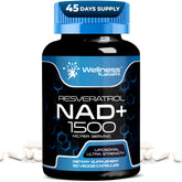 Wellness LabsRx liposomal NAD bottle front supports daily vitality.
