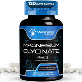 Wellness LabsRx magnesium glycinate bottle highlighting high-absorption capsules for calm support.