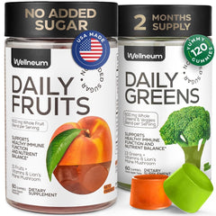 Wellneum gummies bottle shown with vibrant color for daily vitality.
