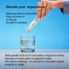 WellTaken lemon lavender packaging highlights vegan and no added sugar