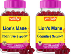 WellYeah Lions Mane Gummies bottle front with berry flavor label