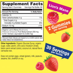 Two gummies per serving illustrated on WellYeah label