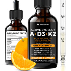 Welvium Drops bottle pour for easy daily dosing and quick absorption.