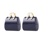 Wemeki Healing Crystals Bag close-up with blue sandstone texture for calm ambience
