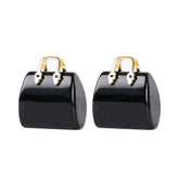 Wemeki Healing Crystals Bag front view highlights natural obsidian carving for a grounding decor accent.
