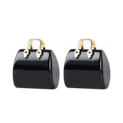 Wemeki Healing Crystals Bag front view highlights natural obsidian carving for a grounding decor accent.