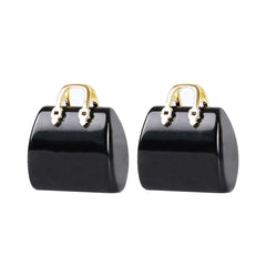 Wemeki Healing Crystals Bag front view highlights natural obsidian carving for a grounding decor accent.