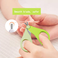 Wentwos baby nail scissors with non-slip grip ensure steady cuts.