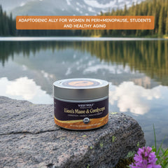 Eco-friendly tin packaging shown with West Wolf Medicinals branding