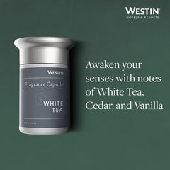 Westin White Tea diffuser plugged into wall outlet with long cord