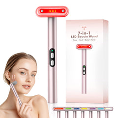 weyais face massager with 7 colors LED wand offers a relaxing, spa-like session at home.