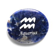 WHAL&YUNE aquarius sodalite zodiac symbol stone for calm focus.