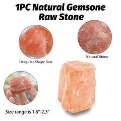 WHAL&YUNE orange salt raw stone displayed as a natural focal point for decor.