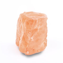 WHAL&YUNE orange salt raw stone, hand-carved, ideal for natural decor and meditative spaces.