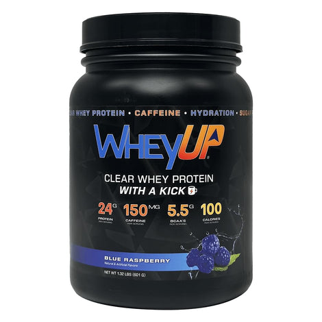 WheyUP Clear Whey Isolate pour shows refreshing juice-like hydration.