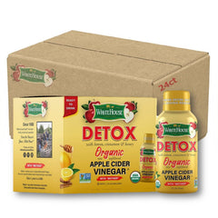 White House Detox bottle pour, portable on-the-go vinegar shot.