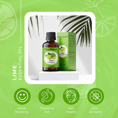 Diffuser scene featuring White Naturals Lime Essential Oil for a bright home ambiance.