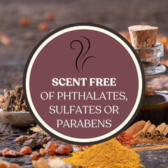 Whole Works sage fragrance close-up highlighting phthalate-free scent for safe home use.